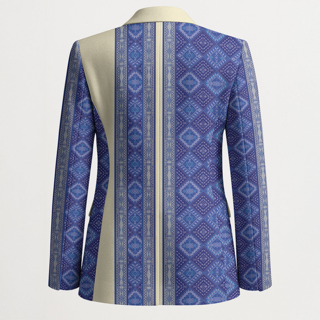 Mabuhay Philippines Festival Blazer Yakan Modern Filipiniana Inspired LT14 - Polynesian Pride