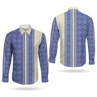 Mabuhay Philippines Festival Couples Matching Puletasi and Long Sleeve Button Shirt Yakan Modern Filipiniana Inspired LT14 - Polynesian Pride