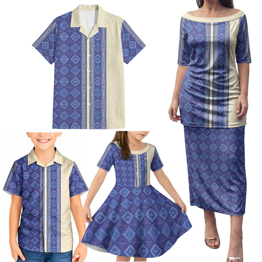 Mabuhay Philippines Festival Family Matching Puletasi and Hawaiian Shirt Yakan Modern Filipiniana Inspired LT14 - Polynesian Pride