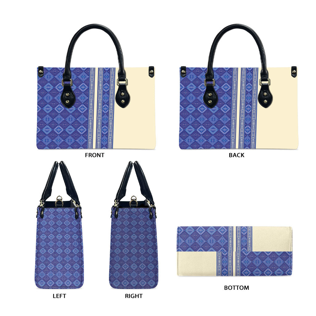 Mabuhay Philippines Festival Leather Bag Yakan Modern Filipiniana Inspired LT14 - Polynesian Pride
