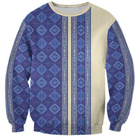Mabuhay Philippines Festival Sweatshirt Yakan Modern Filipiniana Inspired LT14 Unisex Blue - Polynesian Pride
