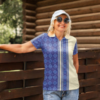 Mabuhay Philippines Festival Women Polo Shirt Yakan Modern Filipiniana Inspired LT14 - Polynesian Pride