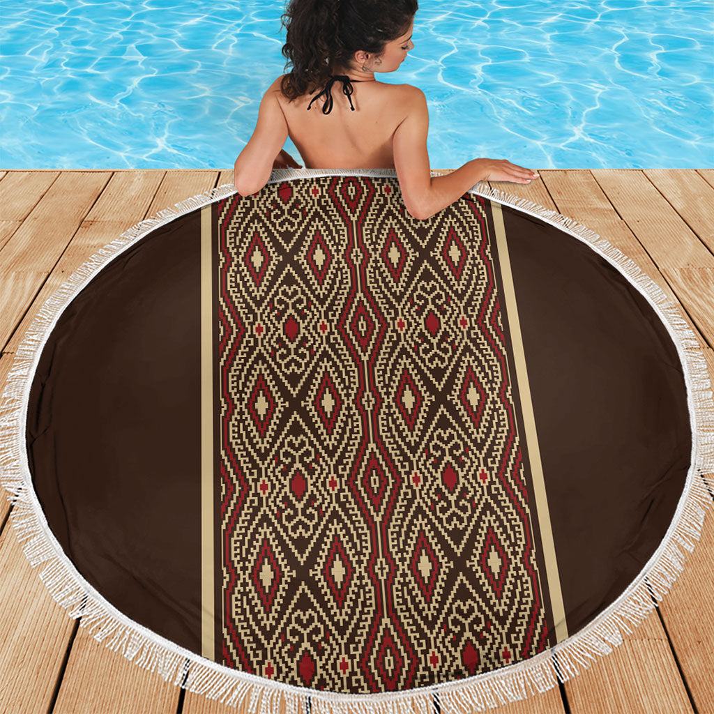 Mabuhay Philippines Festival Beach Blanket Tnalak Modern Filipiniana Inspired LT14 - Polynesian Pride