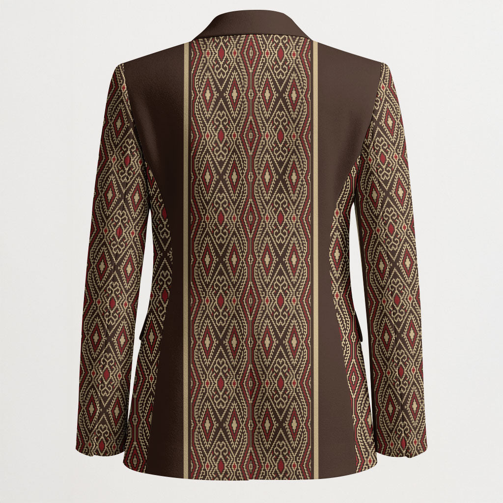 Mabuhay Philippines Festival Blazer Tnalak Modern Filipiniana Inspired LT14 - Polynesian Pride