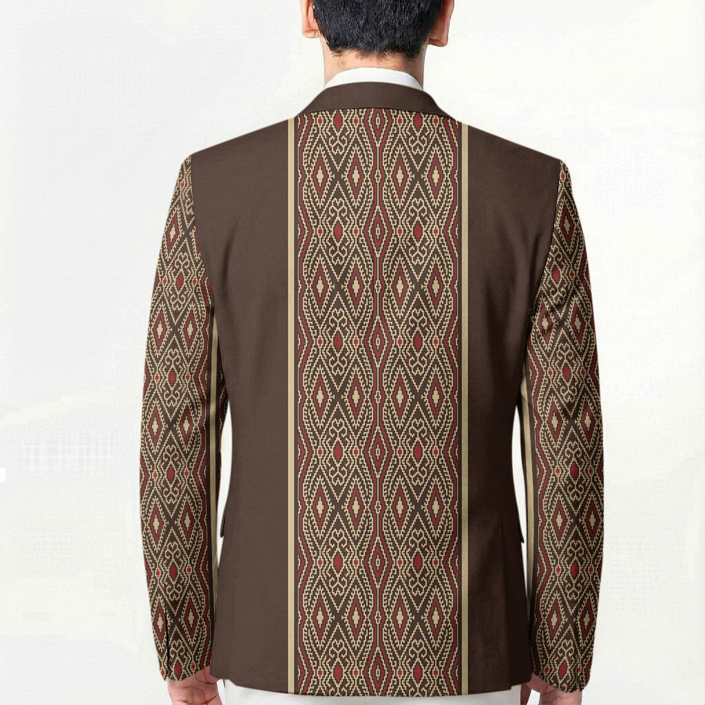 Mabuhay Philippines Festival Blazer Tnalak Modern Filipiniana Inspired LT14 - Polynesian Pride