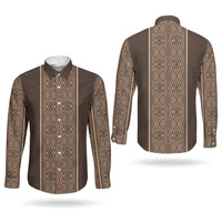 Mabuhay Philippines Festival Couples Matching Puletasi and Long Sleeve Button Shirt Tnalak Modern Filipiniana Inspired LT14 - Polynesian Pride