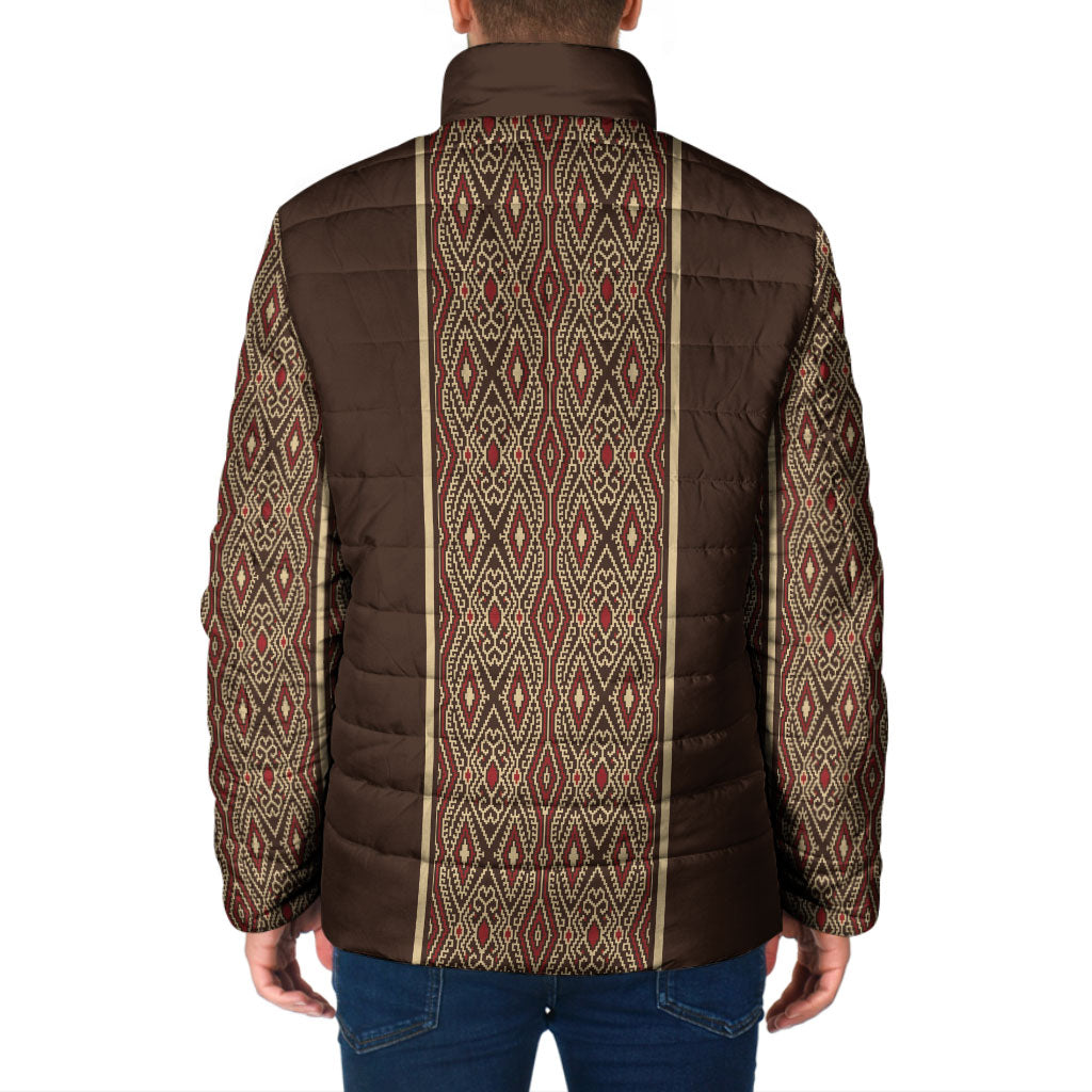 Mabuhay Philippines Festival Padded Jacket Tnalak Modern Filipiniana Inspired LT14 - Polynesian Pride