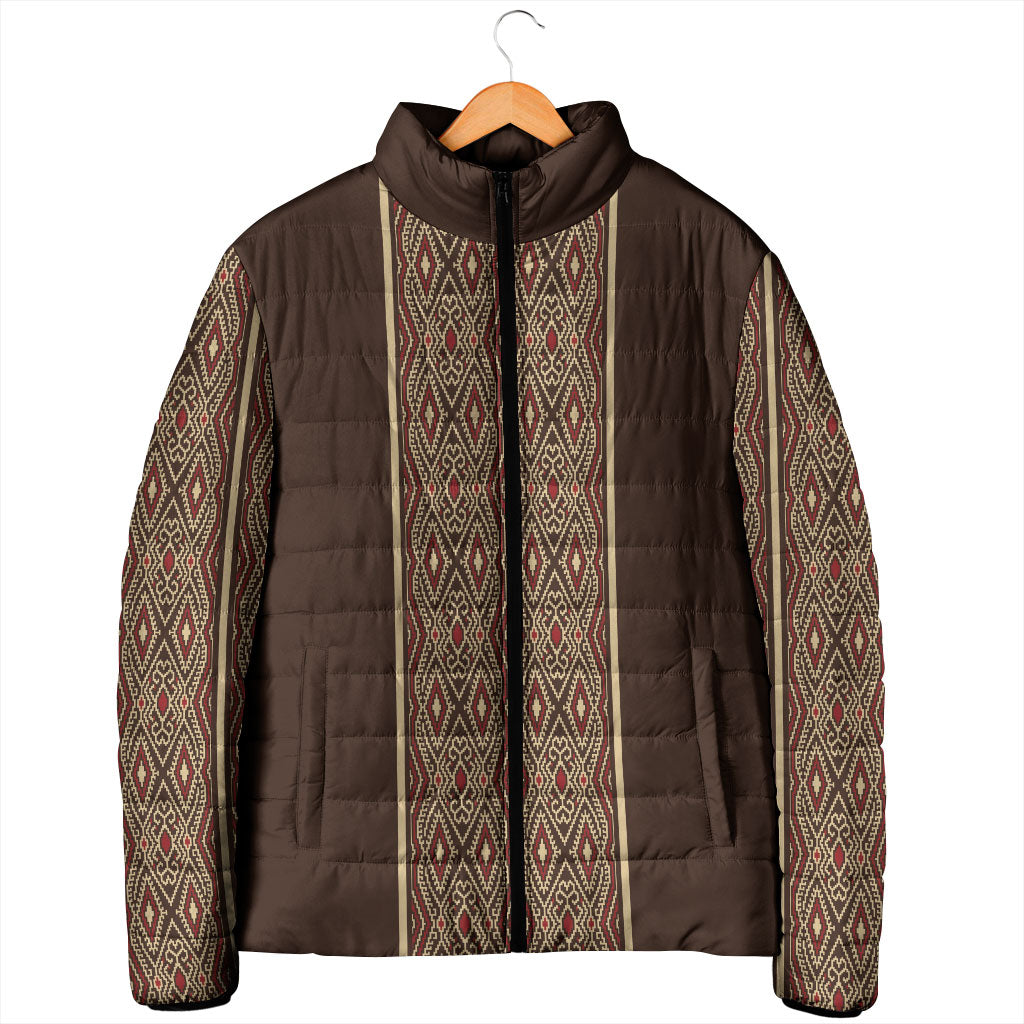 Mabuhay Philippines Festival Padded Jacket Tnalak Modern Filipiniana Inspired LT14 - Polynesian Pride