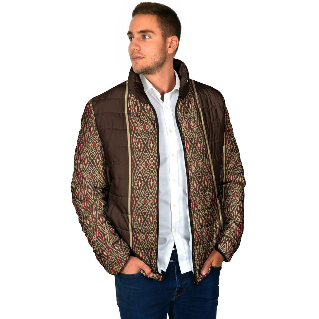 Mabuhay Philippines Festival Padded Jacket Tnalak Modern Filipiniana Inspired LT14 - Polynesian Pride