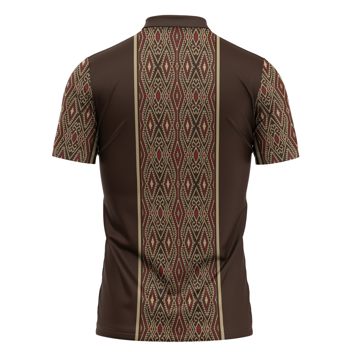 Mabuhay Philippines Festival Zipper Polo Shirt Tnalak Modern Filipiniana Inspired LT14 - Polynesian Pride
