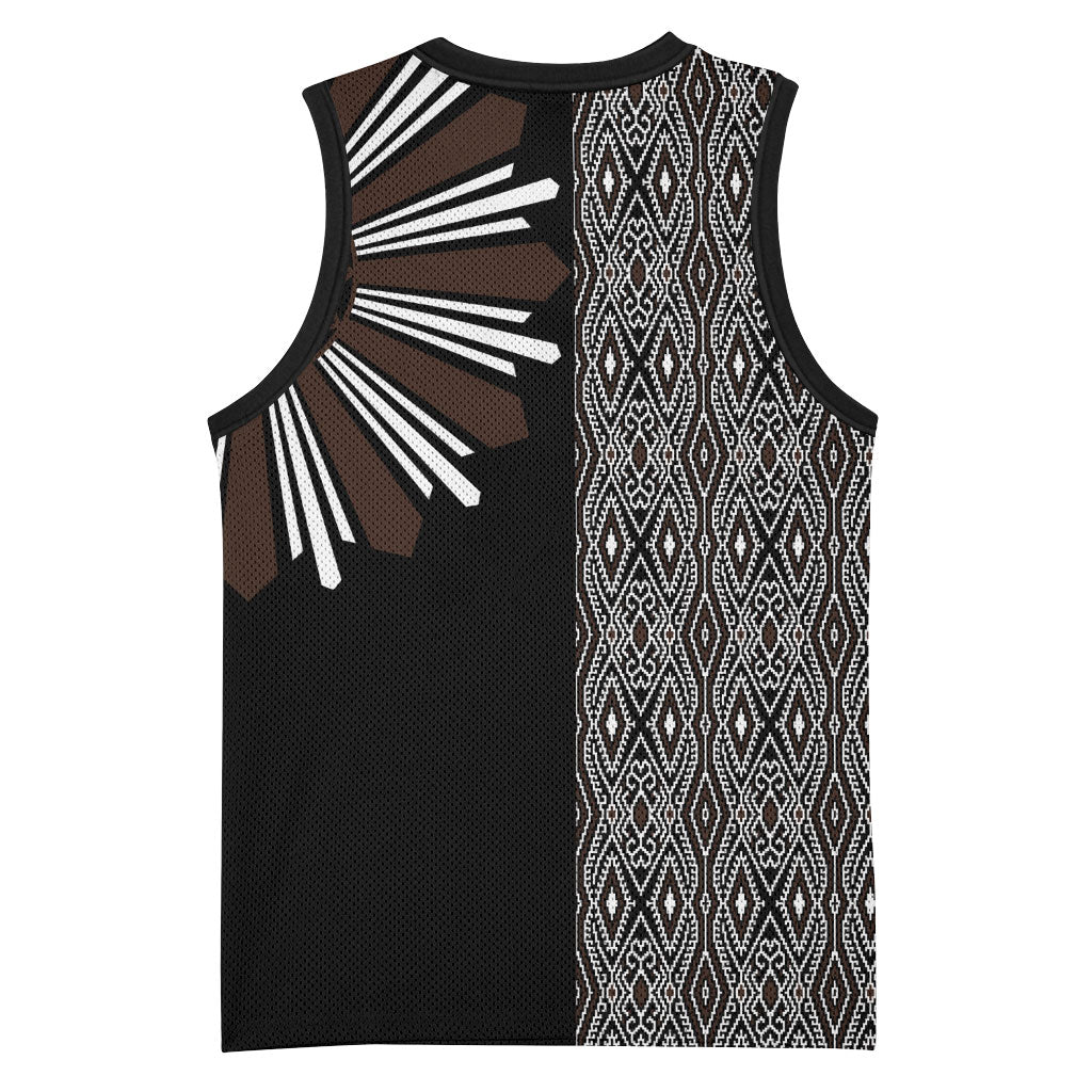 Mabuhay Philippines Festival Basketball Jersey Araw Tnalak Modern Filipiniana Inspired LT14 - Polynesian Pride