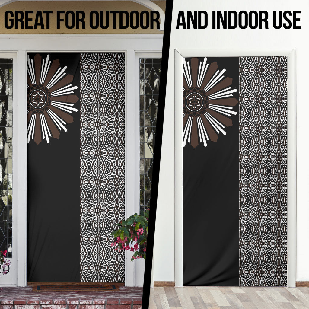 Mabuhay Philippines Festival Door Cover Araw Tnalak Modern Filipiniana Inspired LT14 - Polynesian Pride