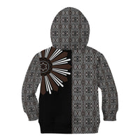 Mabuhay Philippines Festival Kid Hoodie Araw Tnalak Modern Filipiniana Inspired LT14 - Polynesian Pride