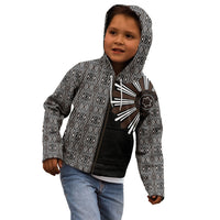 Mabuhay Philippines Festival Kid Hoodie Araw Tnalak Modern Filipiniana Inspired LT14 - Polynesian Pride