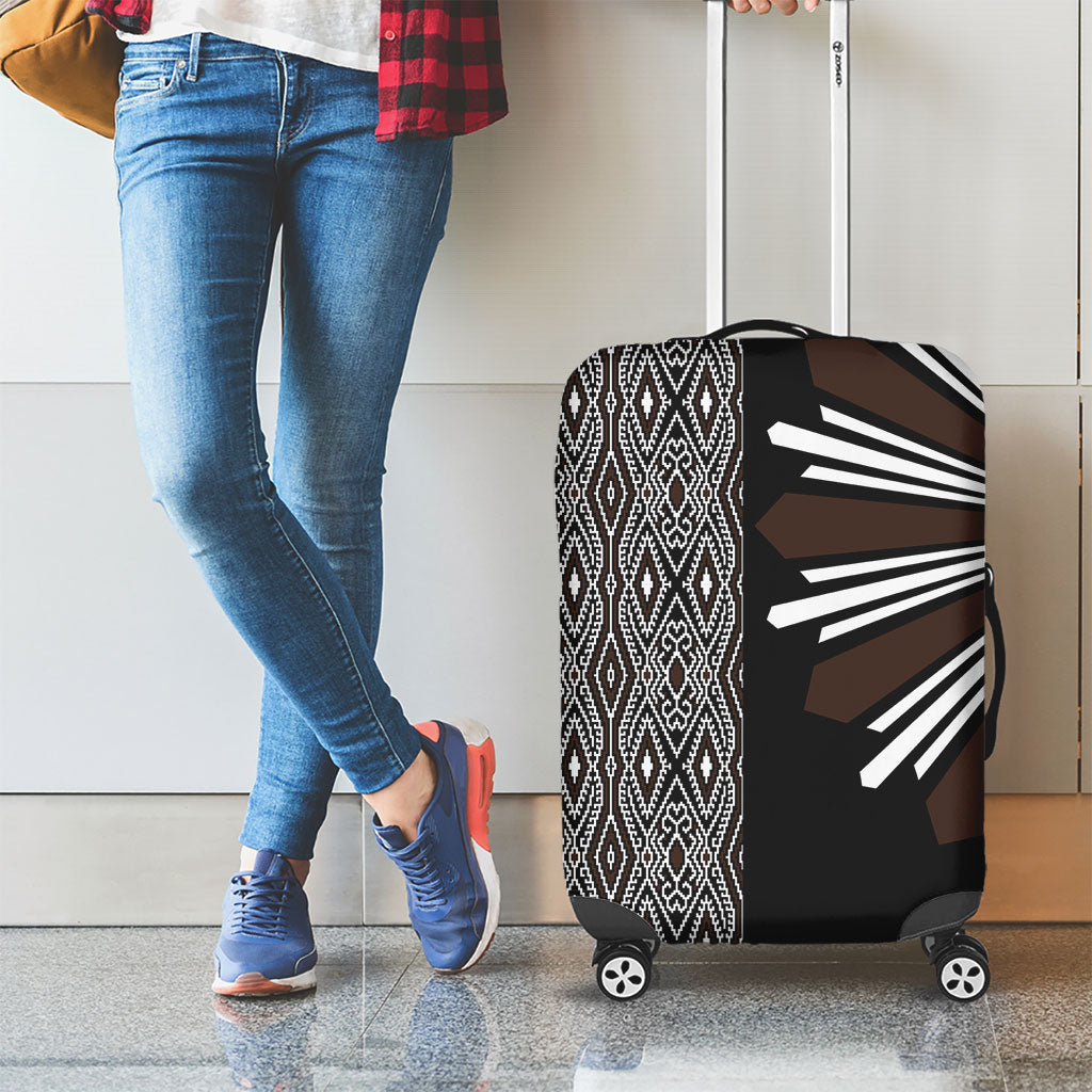 Mabuhay Philippines Festival Luggage Cover Araw Tnalak Modern Filipiniana Inspired LT14 - Polynesian Pride