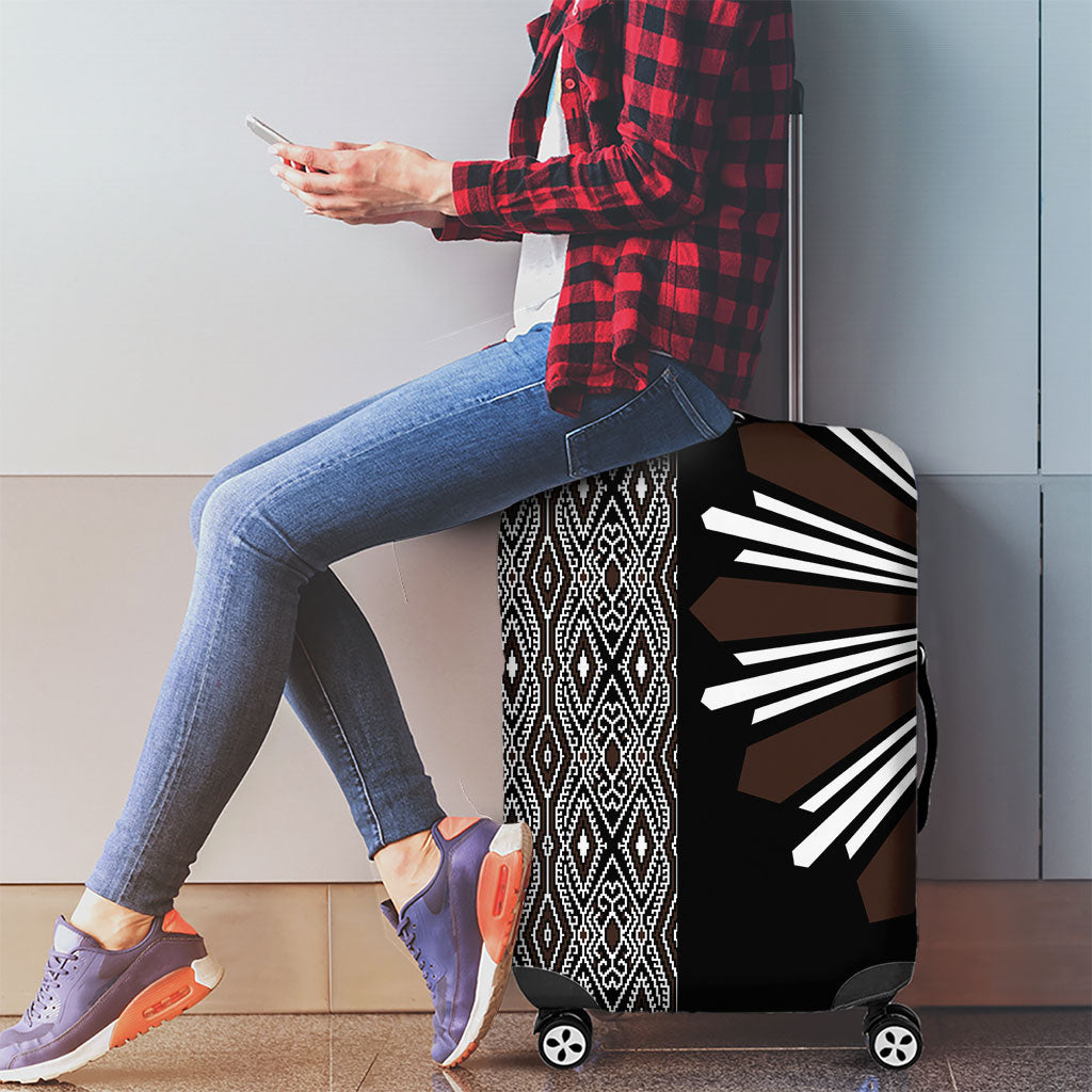 Mabuhay Philippines Festival Luggage Cover Araw Tnalak Modern Filipiniana Inspired LT14 - Polynesian Pride