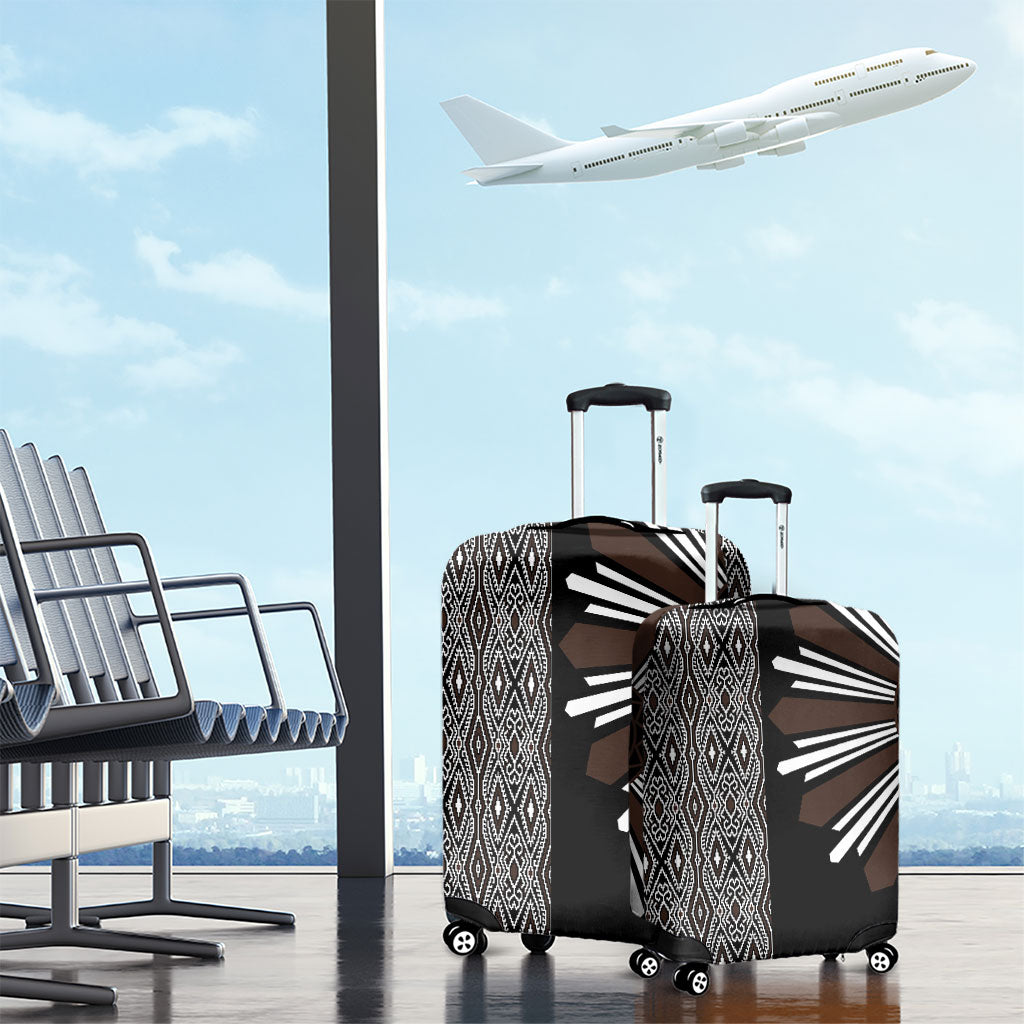 Mabuhay Philippines Festival Luggage Cover Araw Tnalak Modern Filipiniana Inspired LT14 - Polynesian Pride