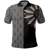 Mabuhay Philippines Festival Polo Shirt Araw Tnalak Modern Filipiniana Inspired LT14 Black - Polynesian Pride