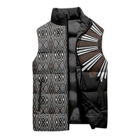 Mabuhay Philippines Festival Sleeveless Puffer Jacket Araw Tnalak Modern Filipiniana Inspired LT14 - Polynesian Pride