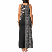 Mabuhay Philippines Festival Tank Maxi Dress Araw Tnalak Modern Filipiniana Inspired LT14 - Polynesian Pride