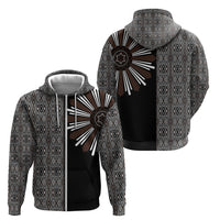 Mabuhay Philippines Festival Zip Hoodie Araw Tnalak Modern Filipiniana Inspired LT14 - Polynesian Pride