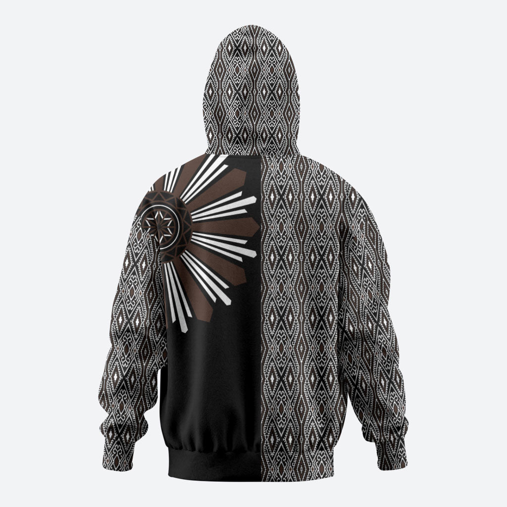 Mabuhay Philippines Festival Zip Hoodie Araw Tnalak Modern Filipiniana Inspired LT14 - Polynesian Pride