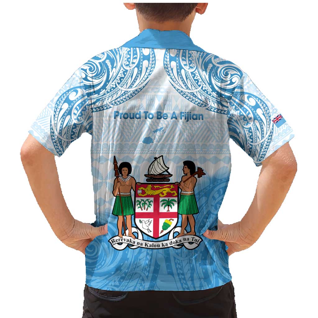 Fiji Day 1970 Family Matching Mermaid Dress and Hawaiian Shirt Proud To Be A Fijian Tapa Pattern LT14 - Polynesian Pride