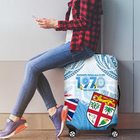 Fiji Day 1970 Luggage Cover Proud To Be A Fijian Tapa Pattern