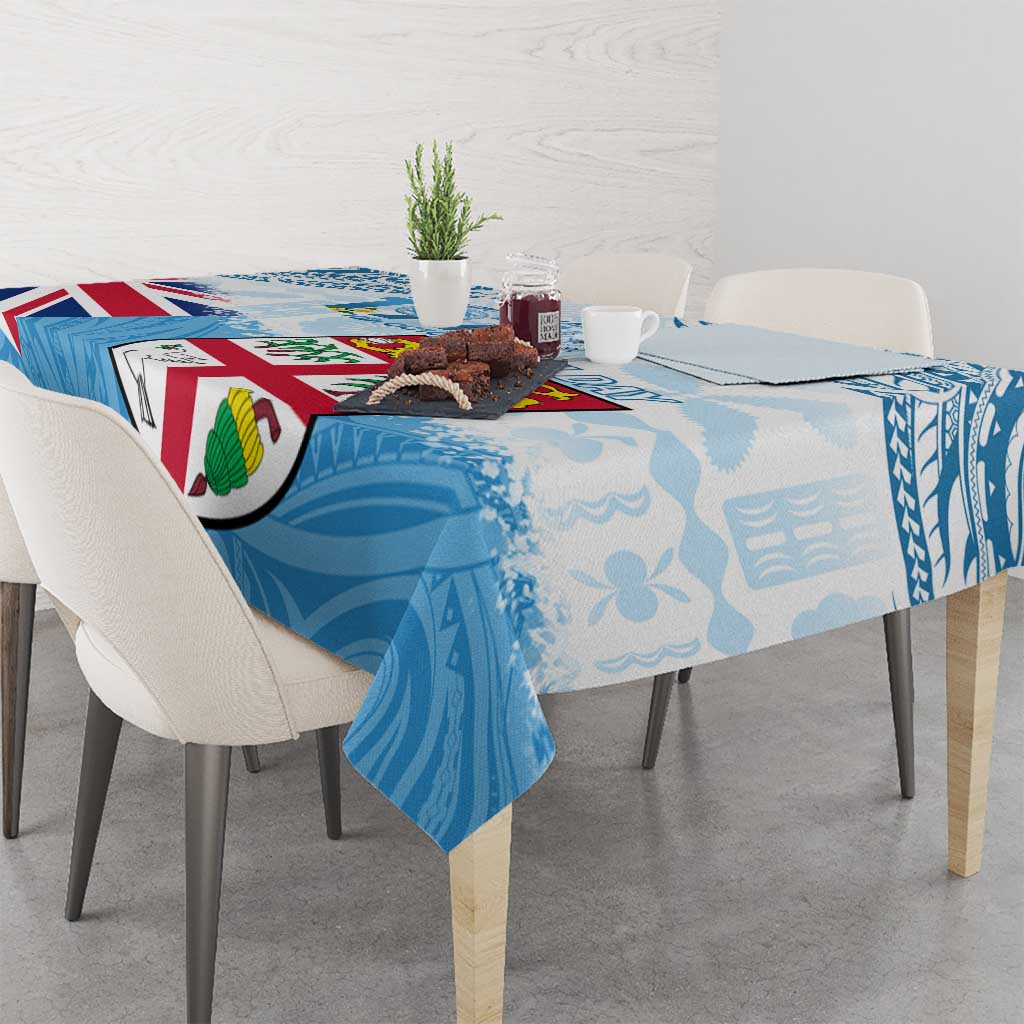 Fiji Day 1970 Tablecloth Proud To Be A Fijian Tapa Pattern