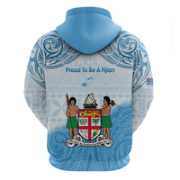Fiji Day 1970 Zip Hoodie Proud To Be A Fijian Tapa Pattern