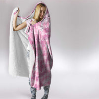 Alaka Aloha Hawaii Hooded Blanket Plumeria Lei With Palaka Motif - Polynesian Pride