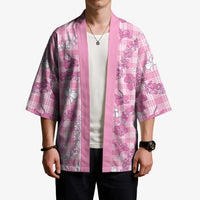 Alaka Aloha Hawaii Kimono Plumeria Lei With Palaka Motif - Polynesian Pride