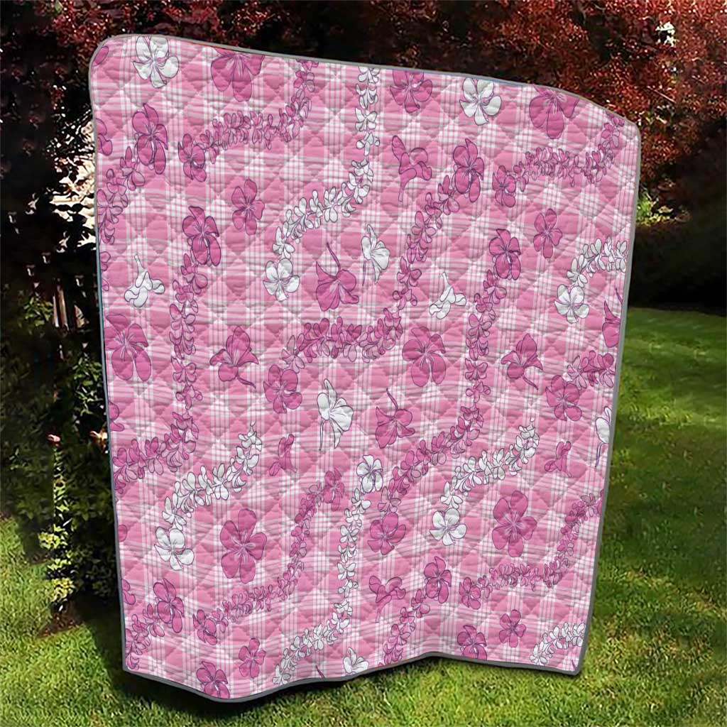 Alaka Aloha Hawaii Quilt Plumeria Lei With Palaka Motif LT14 - Polynesian Pride