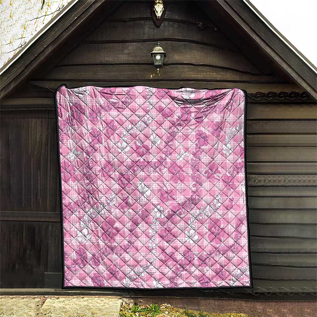 Alaka Aloha Hawaii Quilt Plumeria Lei With Palaka Motif LT14 - Polynesian Pride