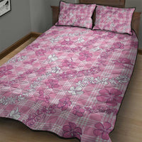 Alaka Aloha Hawaii Quilt Bed Set Plumeria Lei With Palaka Motif LT14 - Polynesian Pride