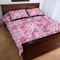 Alaka Aloha Hawaii Quilt Bed Set Plumeria Lei With Palaka Motif LT14 - Polynesian Pride