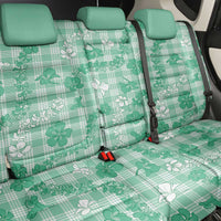 Omaomao Aloha Hawaii Back Car Seat Cover Plumeria Lei With Palaka Motif - Polynesian Pride