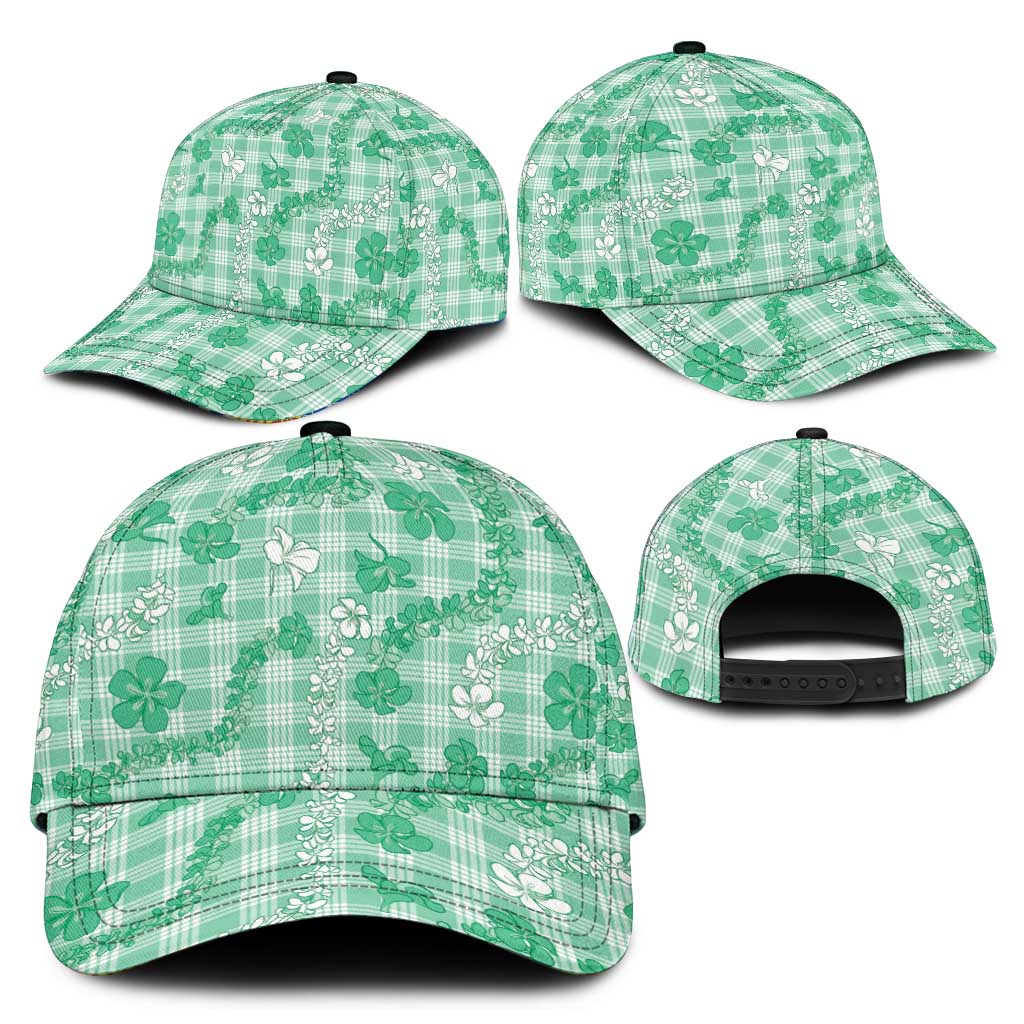 Omaomao Aloha Hawaii Classic Cap Plumeria Lei With Palaka Motif - Polynesian Pride