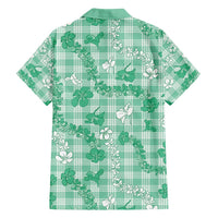 Omaomao Aloha Hawaii Family Matching Puletasi and Hawaiian Shirt Plumeria Lei With Palaka Motif LT14 - Polynesian Pride