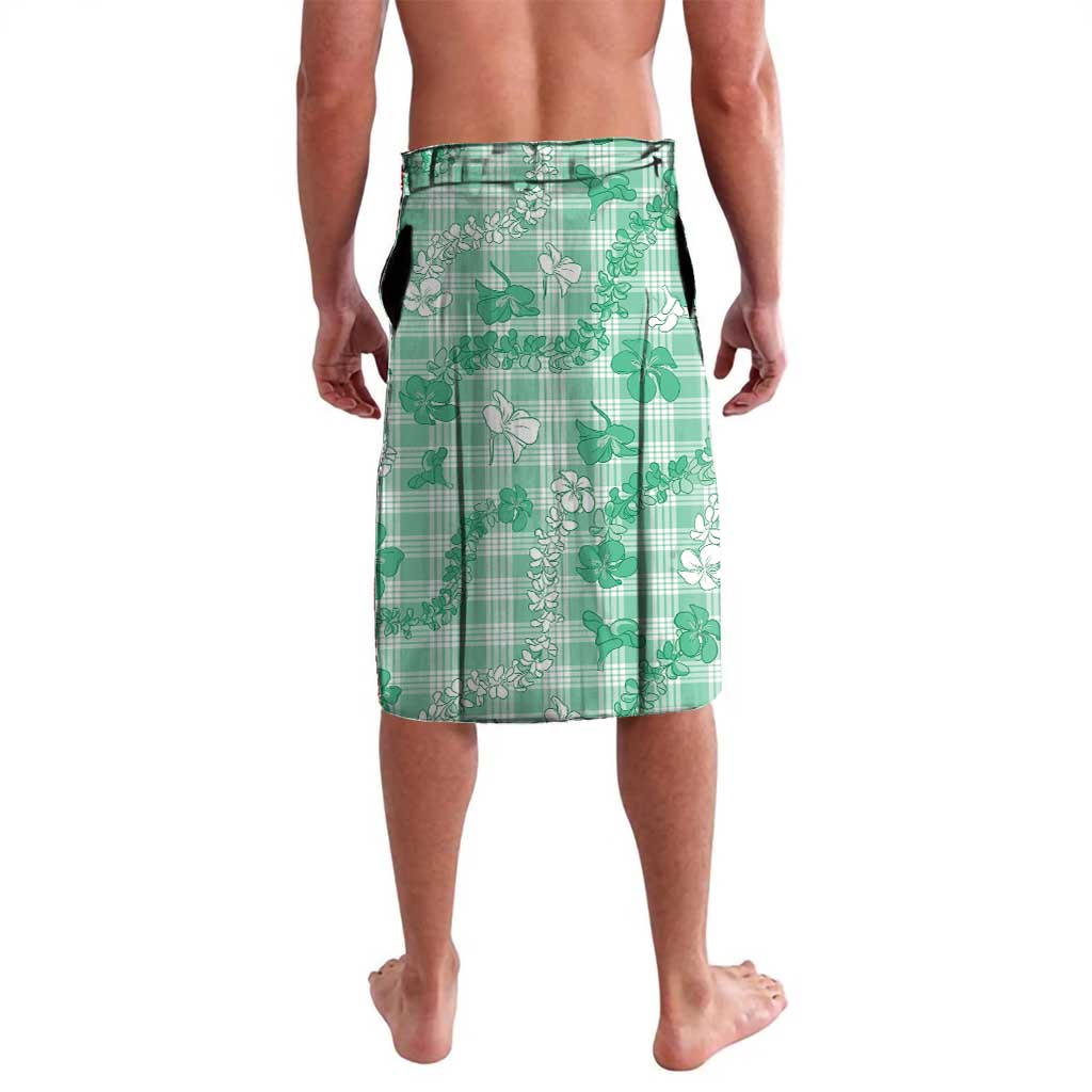 Omaomao Aloha Hawaii Lavalava Plumeria Lei With Palaka Motif - Polynesian Pride