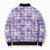 Poni Aloha Hawaii Bomber Puffer Jacket Plumeria Lei With Palaka Motif - Polynesian Pride