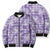 Poni Aloha Hawaii Bomber Puffer Jacket Plumeria Lei With Palaka Motif - Polynesian Pride