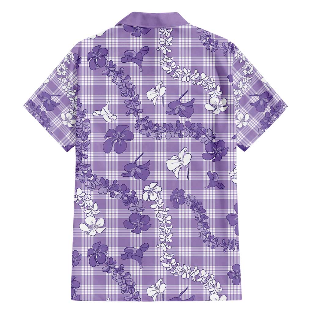 Poni Aloha Hawaii Family Matching Puletasi and Hawaiian Shirt Plumeria Lei With Palaka Motif LT14 - Polynesian Pride