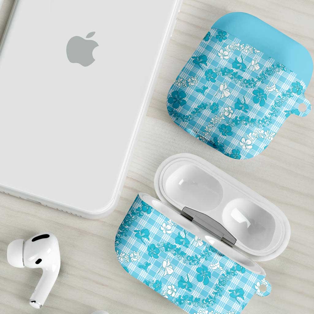 Polu Aloha Hawaii AirPods Case Plumeria Lei With Palaka Motif - Polynesian Pride