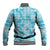 Polu Aloha Hawaii Baseball Jacket Plumeria Lei With Palaka Motif - Polynesian Pride