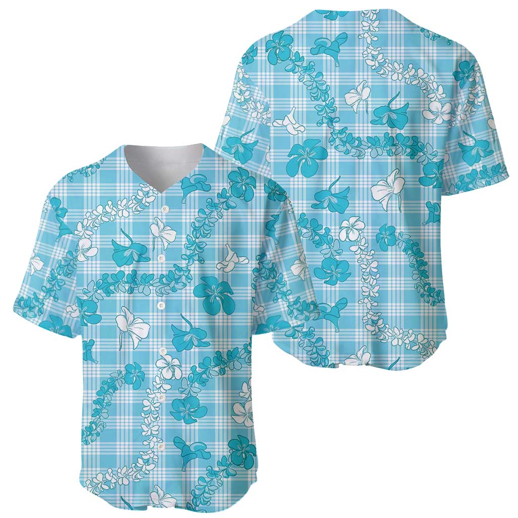Polu Aloha Hawaii Baseball Jersey Plumeria Lei With Palaka Motif - Polynesian Pride
