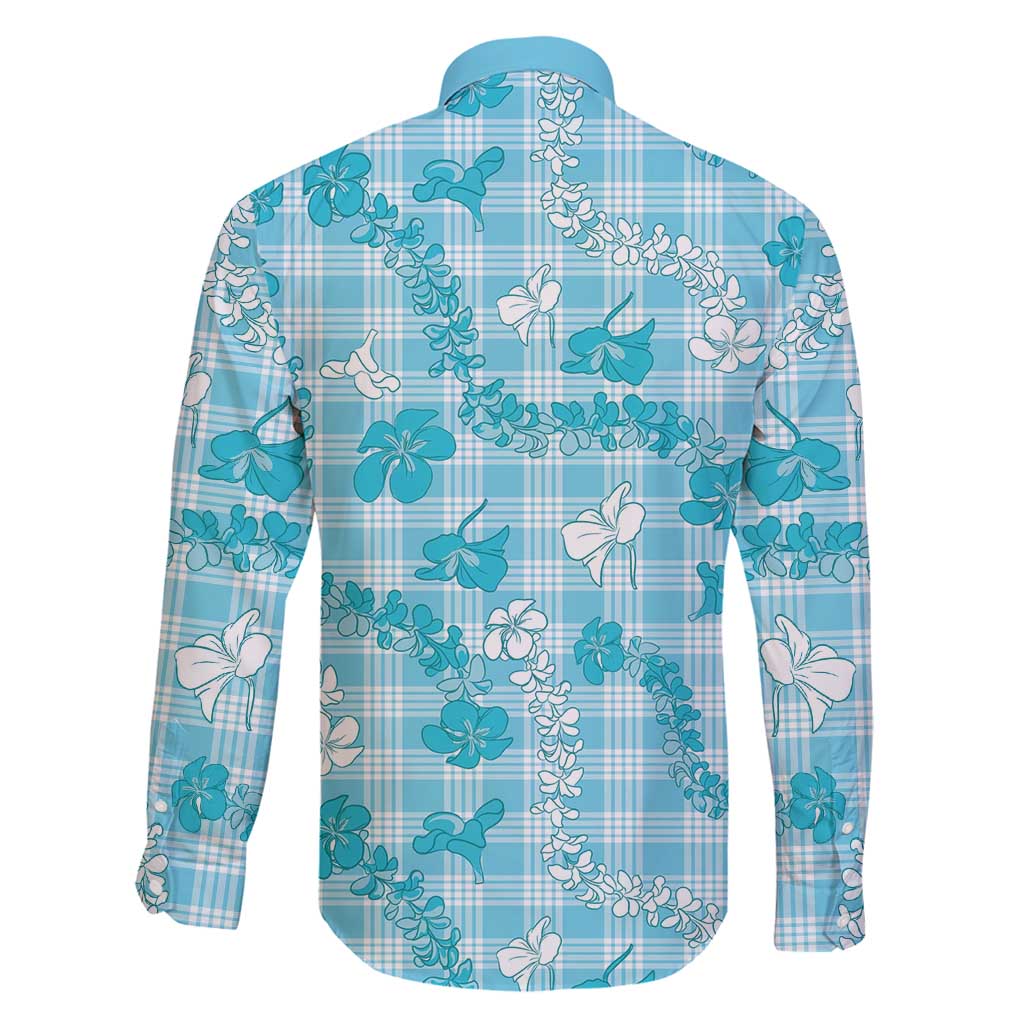 Polu Aloha Hawaii Family Matching Puletasi and Hawaiian Shirt Plumeria Lei With Palaka Motif LT14 - Polynesian Pride