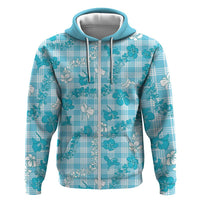 Polu Aloha Hawaii Hoodie Plumeria Lei With Palaka Motif - Polynesian Pride