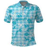 Polu Aloha Hawaii Polo Shirt Plumeria Lei With Palaka Motif - Polynesian Pride