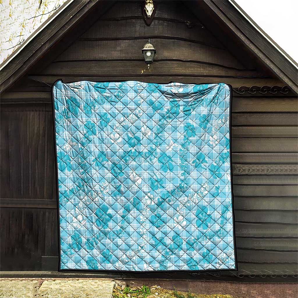 Polu Aloha Hawaii Quilt Plumeria Lei With Palaka Motif - Polynesian Pride